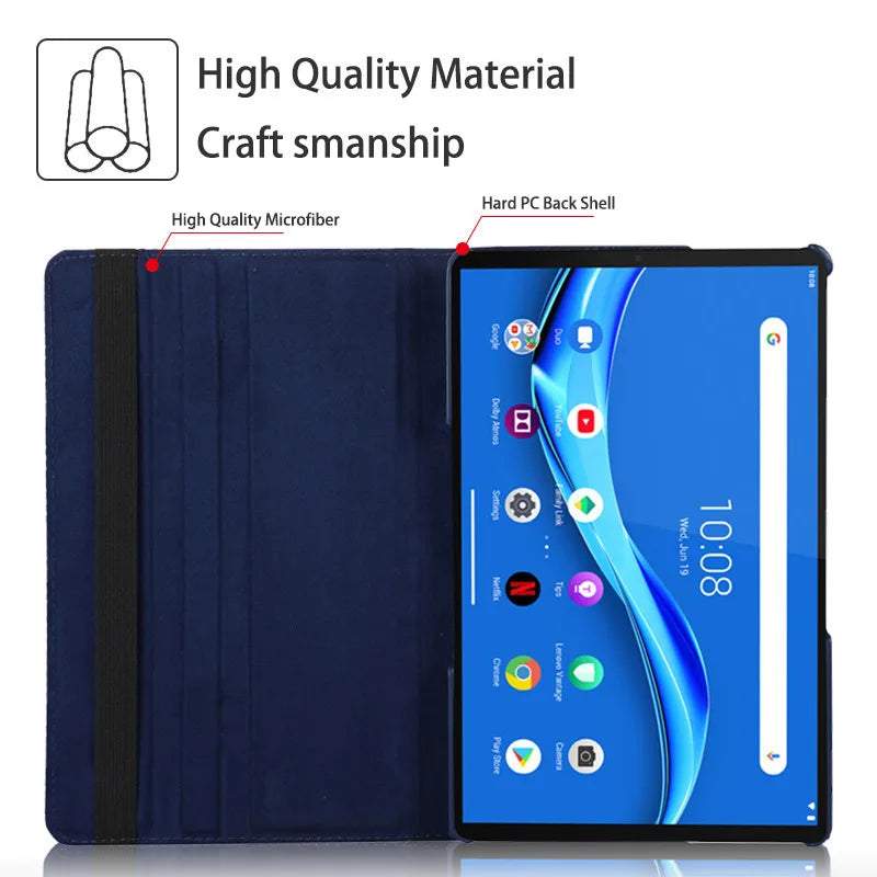 360 Rotating Magnetic Case for Lenovo Tab P11 TB-J606F K10 10.3 x6c6x X6C6F Stand Cover Tab P11 Pro J706F 11.5 Capa Smart Funda