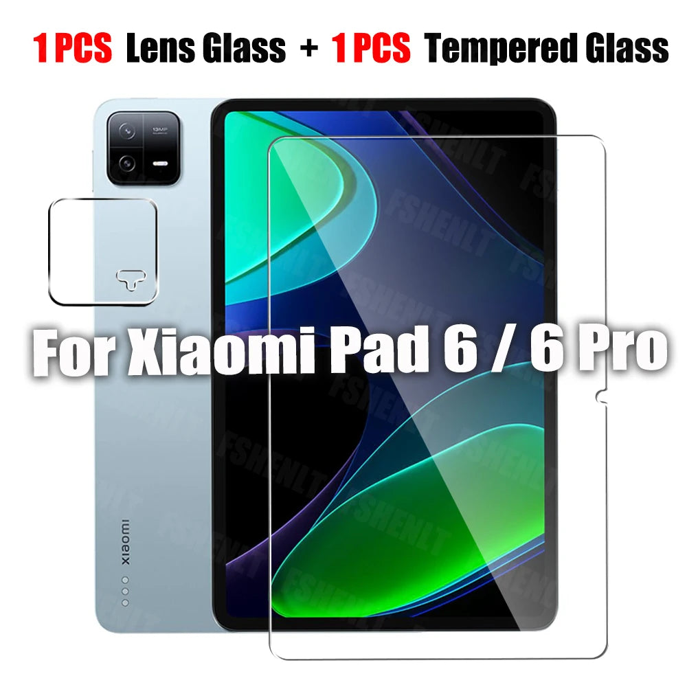 Protective Film for Xiaomi Pad 6 / 6 Pro (11 inch) 2023 Screen Protector with Camera Tempered Glass 9H hardness Anti-scratch