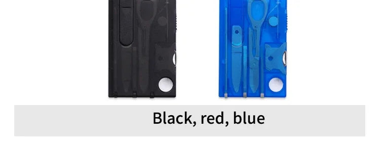 Outdoor Camping Multifunctional Swiss Army Knife Card Combination Multi-purpose Survival Tool Beauty Suit with Lamp Tool Card.