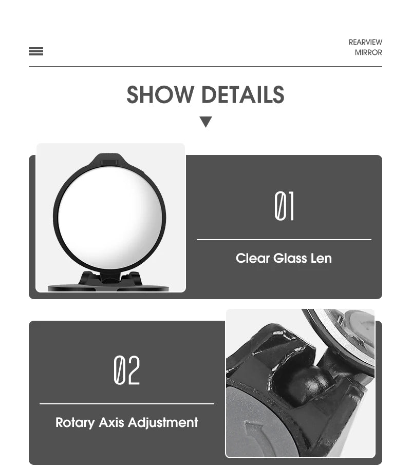 WEST BIKING Universal Cycling Handlebar Rear View Mirrors Adjustable Rotate 16-22mm Bicycle Mirror Rearview For MTB Road Bike