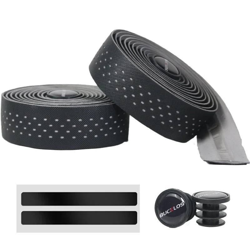 BUCKLOS Road Bike Handlebar Tape Soft PU EVA Gravel Bicycle Bar Tape Anti-Slip Shock Absorption Breath Grip Tape Cycling Parts