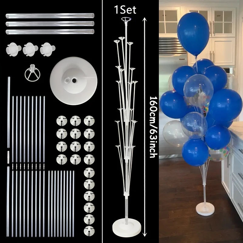 1/2set 13/19Tubes Balloon Stand Wedding Decoration Happy Birthday Party Balloon Stick Holder Baloon Accessories Festival Globos
