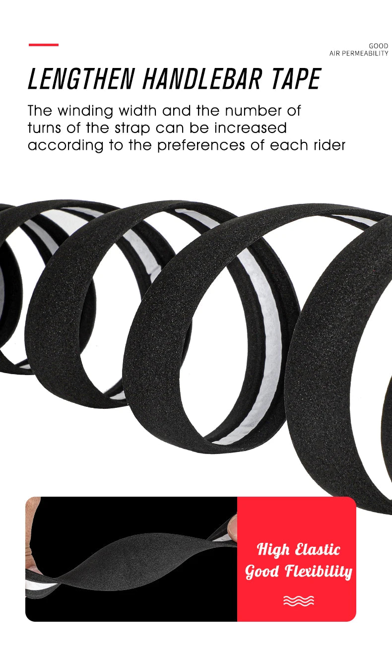 WEST BIKING EVA Bicycle Handlebar Tape Anti-Slip Damping Shock Absorb Wrap Bar Tape Soft Breathable High Tenacity Road Bike Tape