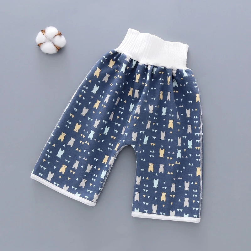Baby Diaper Waterproof Pants Infant Leak Proof Urine Training Pants Washable Cloth Diapers Kids Sleeping Bed Potty Trainining