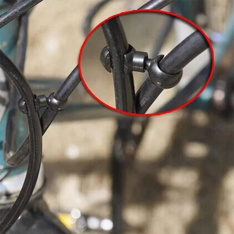 10Pcs Bike Cable Clips Bicycle Brake Cable Clips Rotating S-Hook Bike MTB Brake Gear Housing Fixing Holder Guide Buckle Clips