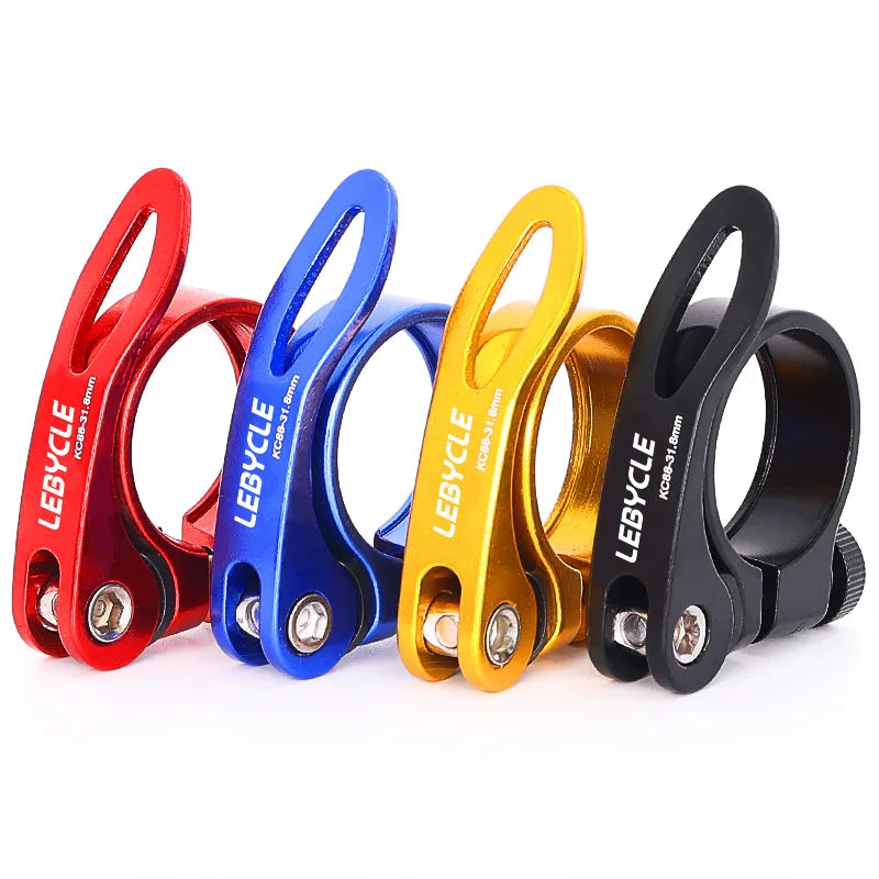 Lebycle Road Bike Aluminum Ultralight Quick Release Bicycle Seat Post Clamp BIKE SEAT PILLAR QUICK RELEASE