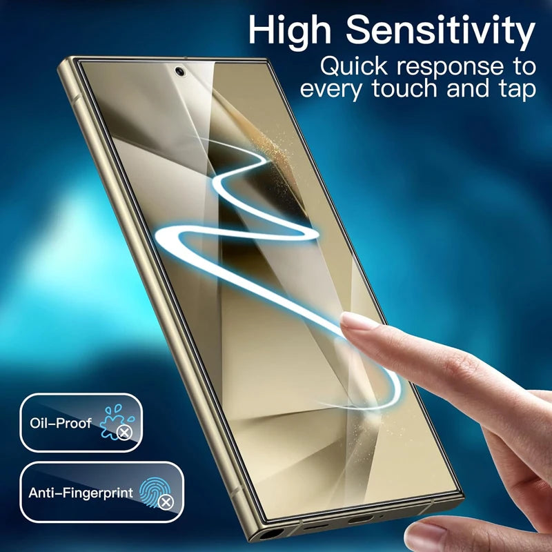 4PCS Full Cover Tempered Glass for Samsung Galaxy S25 S24 Ultra S24 Plus Protective Screen Protector Film For Samsung S24 Glass