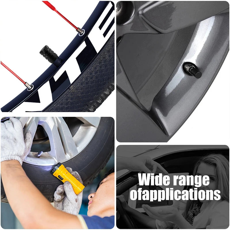 4pcs Universal Car Wheel Tire Valve Stem Caps Dust Covers Aluminum Tire Wheel Stem Air Valve Cap Car Accessories