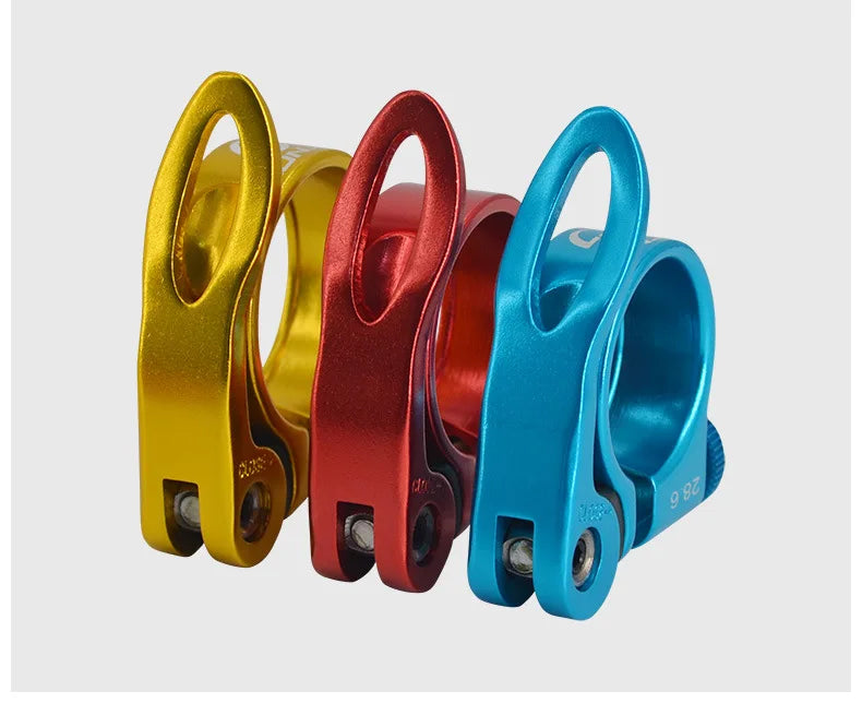 LUNJE Road Bike Aluminum Ultralight Bicycle Seat Post Clamp 28.6mm 31.8mm 34.9 mm Mountain Road bicycle seatpost clamp bicycle