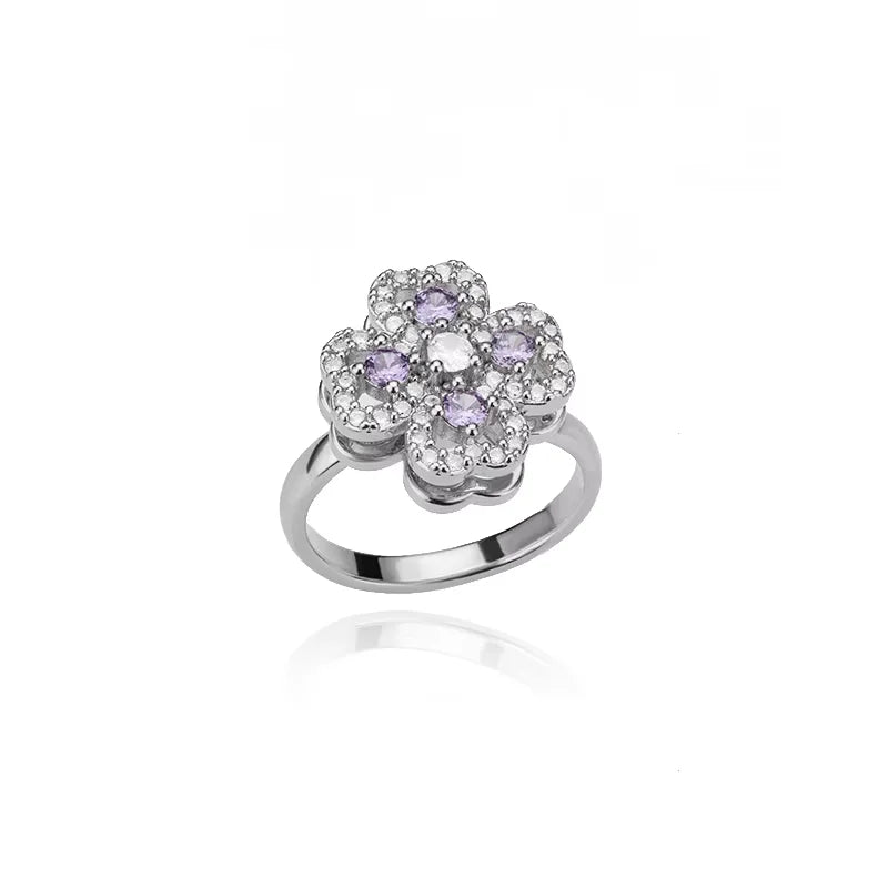 Anti Stress Anxiety Fidget Rings for Women Stainless Steel Sunflower Sun Star Spinner Ring Christmas Jewelry Gifts