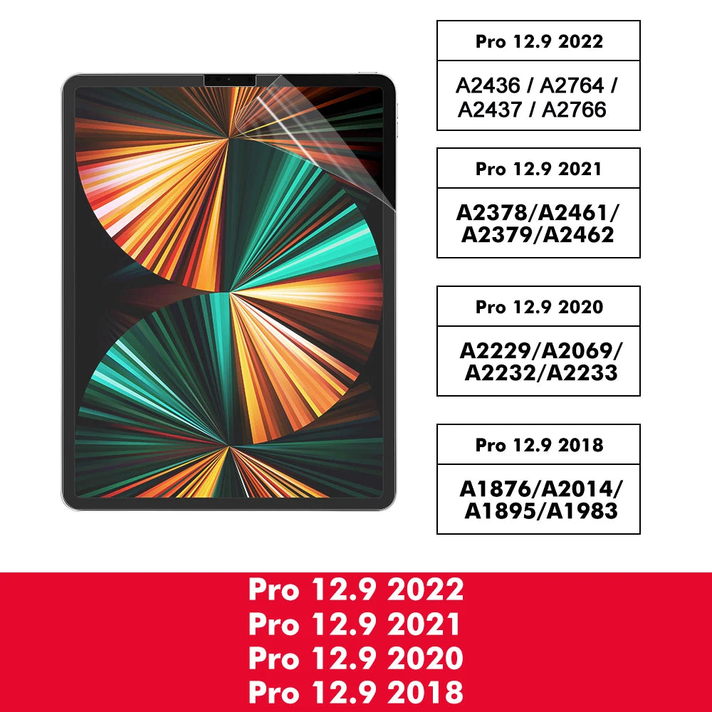 Paper-feel Screen Protector For iPad Air 6 2024 Pro 13 inch for iPad Pro 11 12 9 for iPad Air 4 5 iPad 10th Generation 10.2 Mini