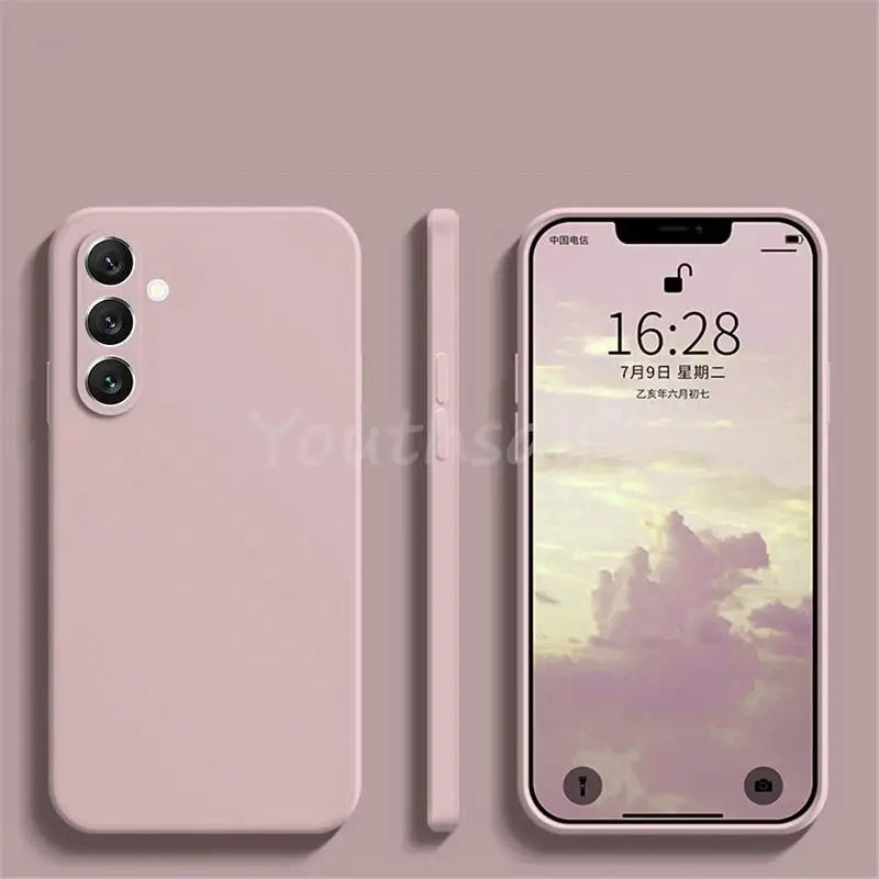 For Samsung Galaxy S24 FE Case Silicone Plain Protect Cover Samsung S24 FE S23 FE S21 S22 Plus Ultra Cover Rubber S23 FE Case