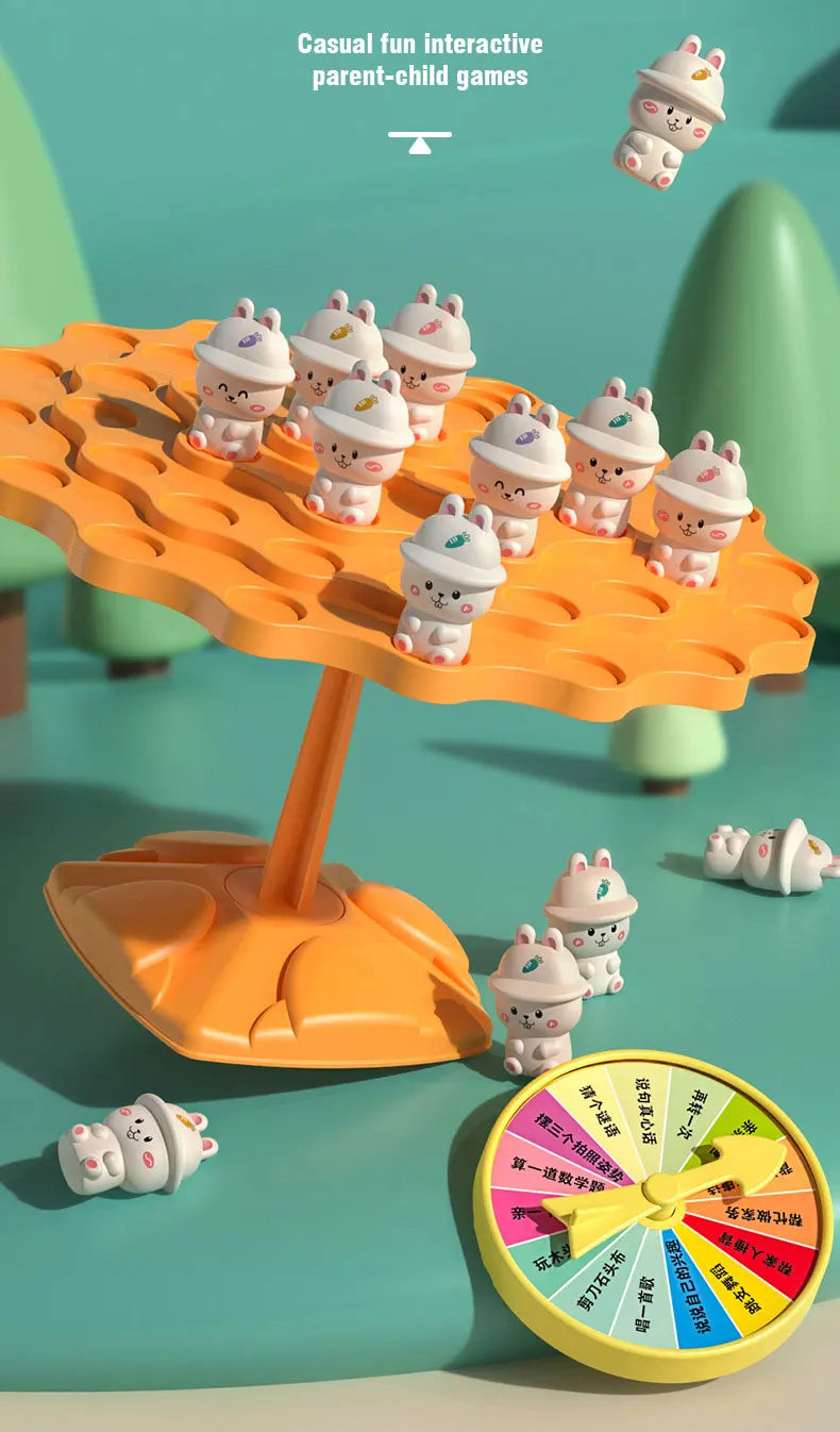 Fun Frog Balance Tree Children Math Toys Balancing Board Game Parent-child Interaction Tabletop Balance Game Toy Gift for Kids