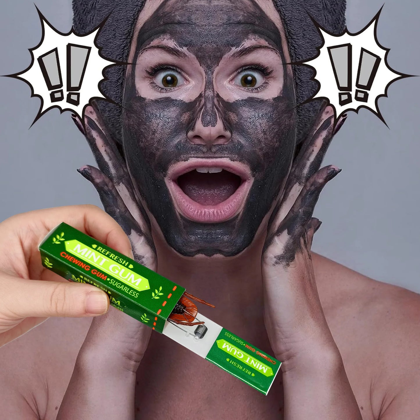 Simulation Cockroach Chewing Gum Creative Novelty Funny Toy Startled DIY Self-installation Simulation Chewing Gum