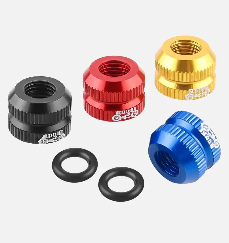 1~8pcs Tire Valve Nut Bike Vacuum Tire Presta Valve Screw Bicycle Valve Cover Tools Cycling Tire Repair MTB Bike Accessories