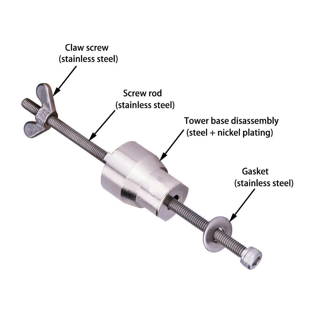 Bicycle Freehub Remover Hub Body Installer Slotted Socket Wrench Hub Remover Repair Tools 4 pcsO-rings Special-shaped Tool Hook