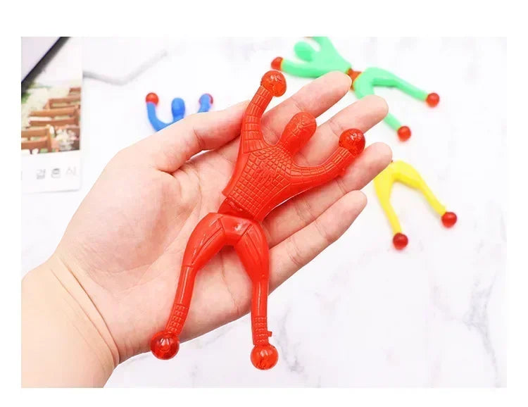 5-50 Pcs/set 9cm Sticky Toy Window Men With Sticky Hand 3 Toys Color And Years Over Plastic Suitable Feet For Children