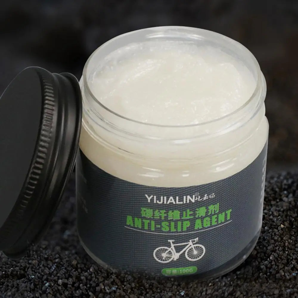 100g Carbon Fiber Bicycle Grease Anti Slip Bicycle Grease Bicycle Anti-Slip Lube Bicycle Assembly Grease for Seat handlebars