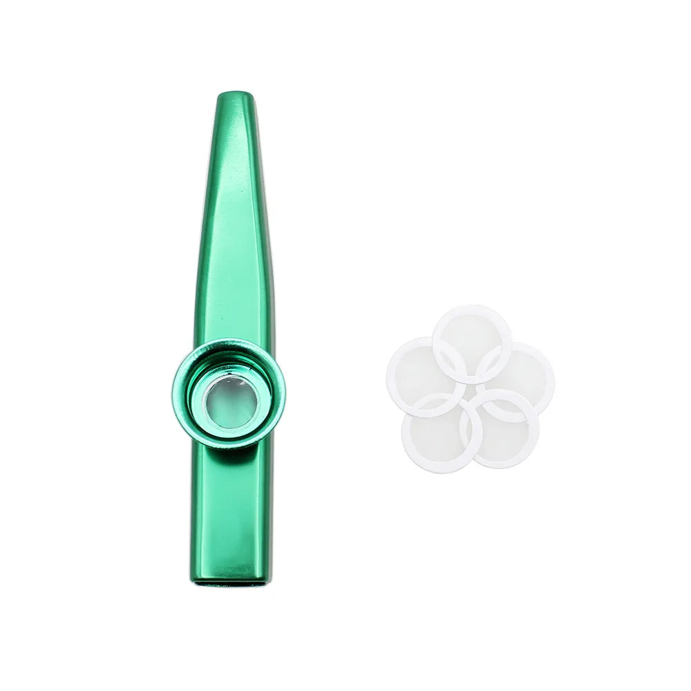 Metal Kazoo Musical Instruments Flutes Diaphragm Mouth Kazoos Musical Instruments Good Companion for Guitar
