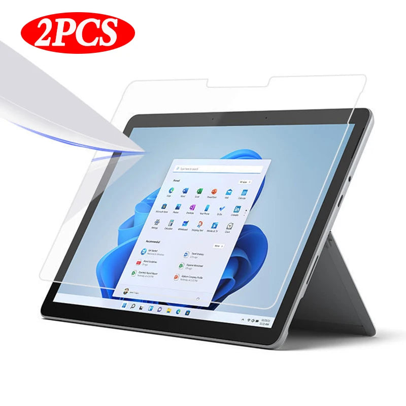 2Pcs Screen Protector For Microsoft Surface Pro 8 9 X 7 Plus 7 6 5 4 13 inch 2021 12.3" Tempered Glass For Surface Go 3 2 2020