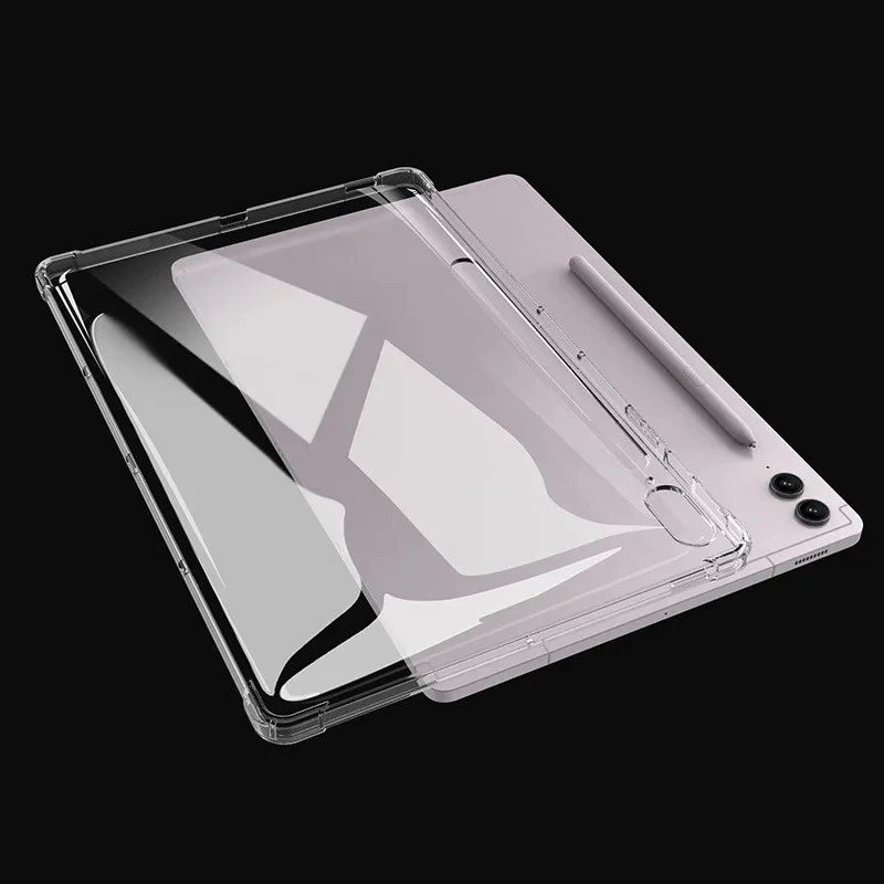 Tablet Cover For Samsung Galaxy Tab S10 Ultra SM-X920 X926B Tab S10+ 5G SM-X826B S10 Plus 12.4 Transparent Clear Soft TPU Case