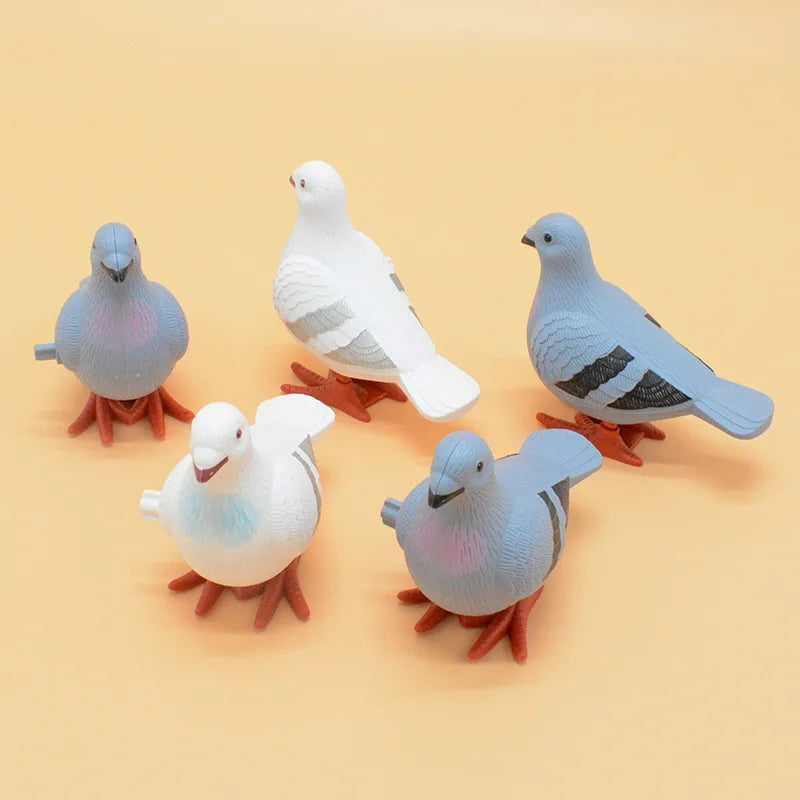 Kids Clockwork Toy Jumping Pigeon Simulation Animal Cute Winding Will Jump Baby Toys 2-4 Years Old Gift