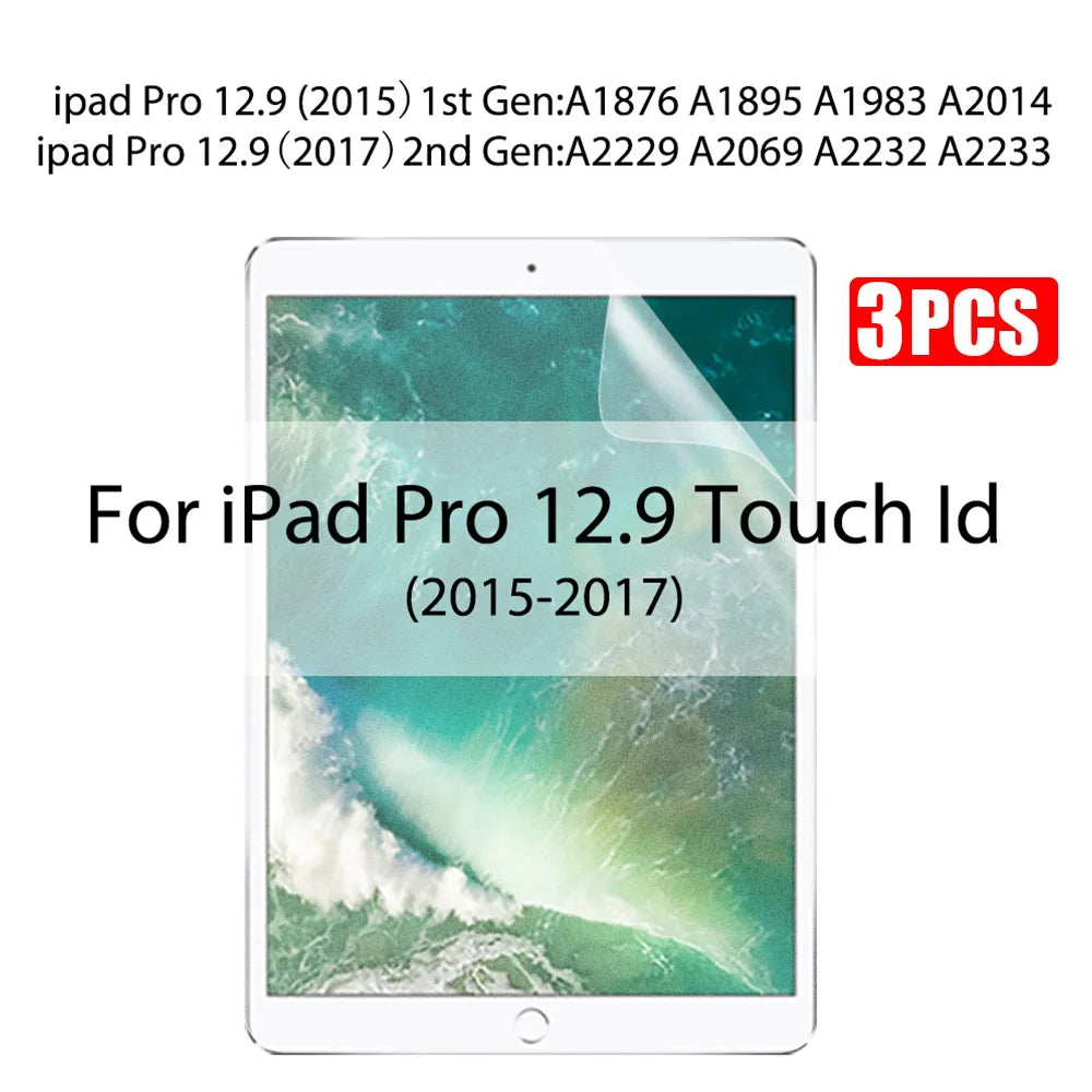 3Pcs Paper Feel Like Screen Protector For ipad Air 11 Pro 13 2024 10th 9th Generation 8 7 6 Air 5 4 Pro 11 12.9 10.5 No Glass