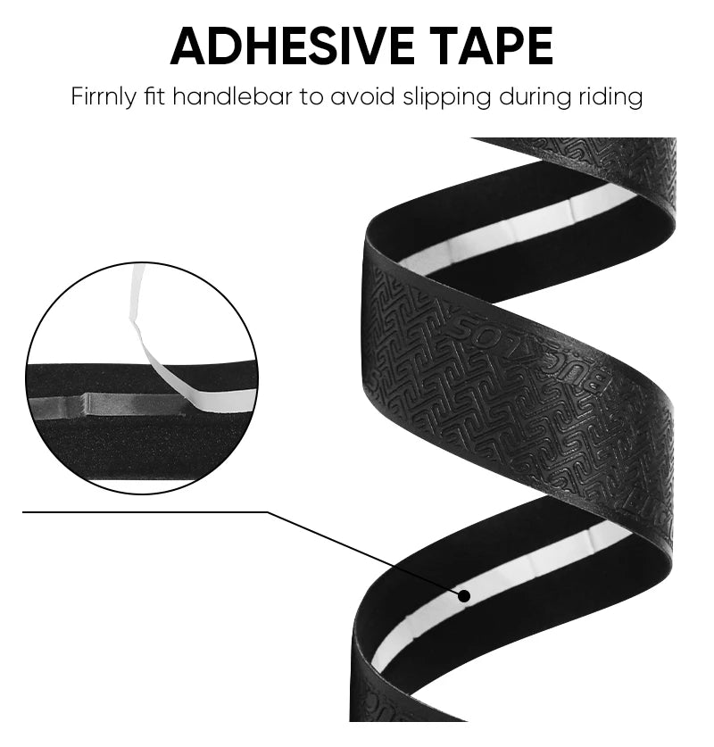 Bike Handlebar Tape EVA PU Road Bicycle Handlebar Tape Anti-slip Shock Absorption Cycling Wrap End Plug Bike Accessories