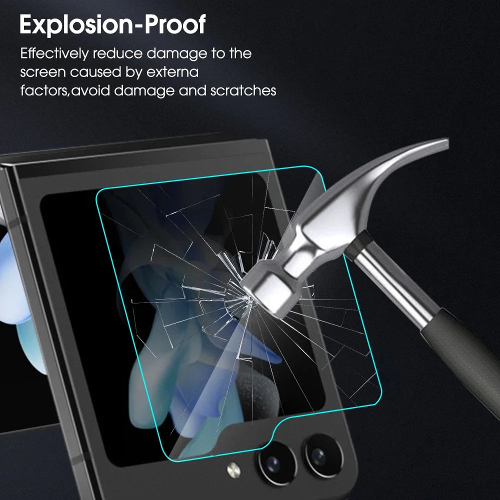 5/1Pcs zFlip5 zFlip6 Back Screen Protector For Samsung Z Flip 5 6 Flip5 Flip6 HD Tempered Glass 9H Hardness Protective Film