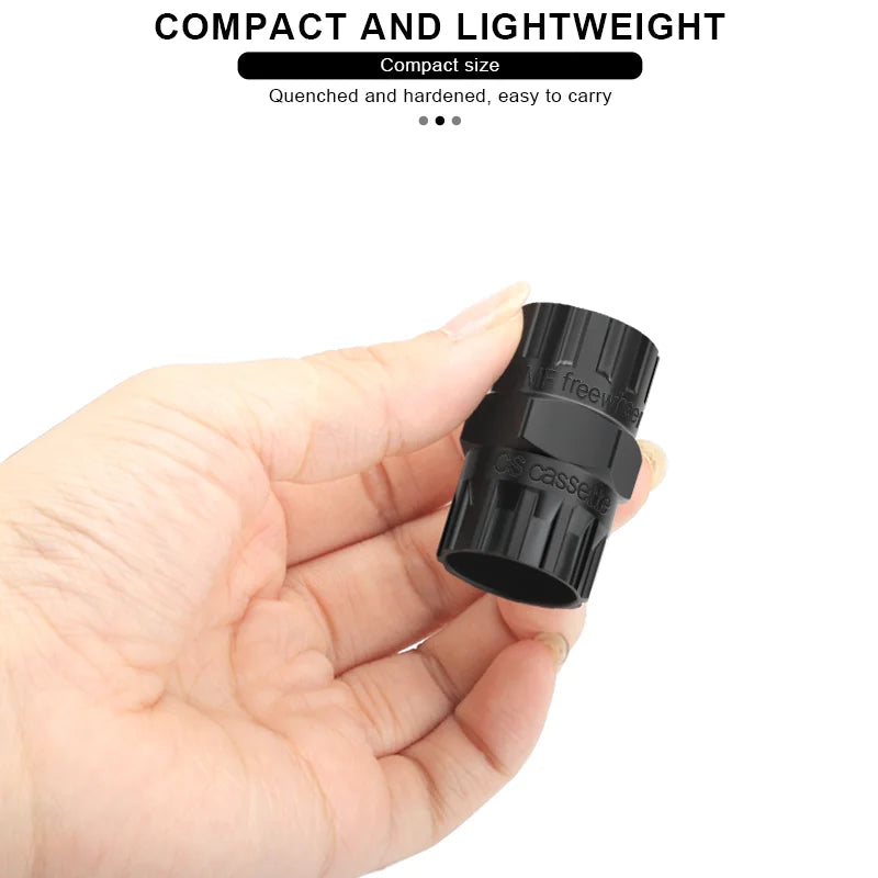 Bike Flywheel Remover Socket Tool Wear-Resistant High Strength Steel Bicycle Cassette Flywheel Lockring Remover MTB Repair Tools