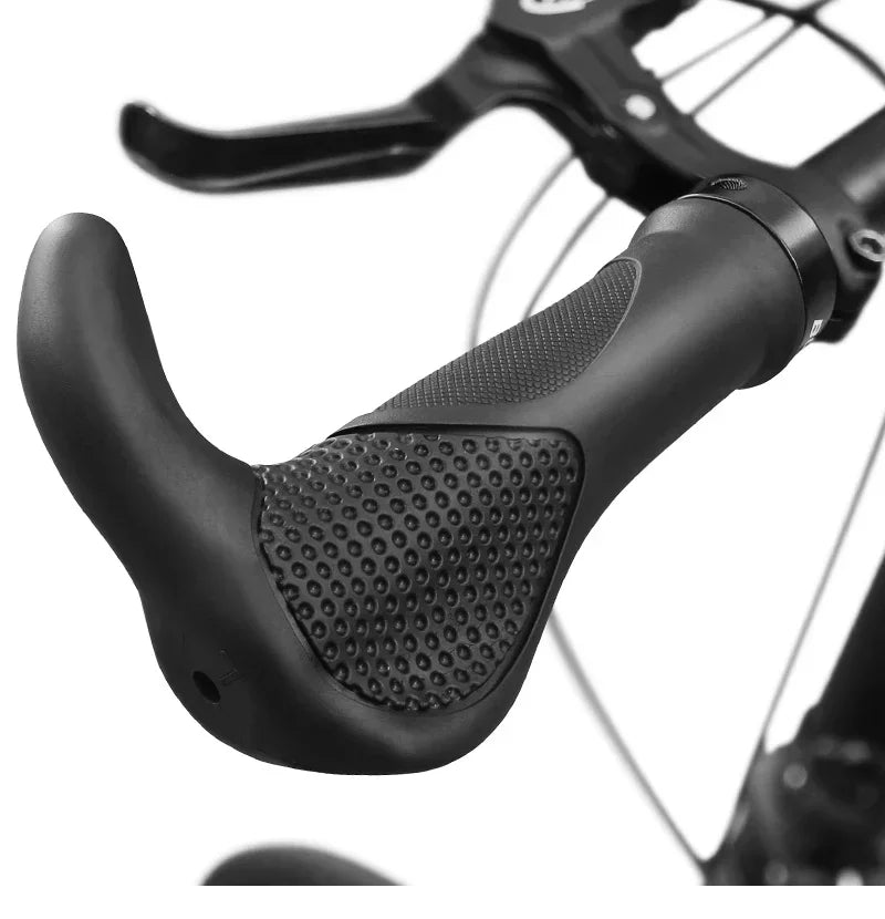 BUCKLOS Bike Handlebar Grips Ergonomics with Extended Bar Non-slip Rubber Bike Grips Durable MTB Cuffs Bicycle Accessories