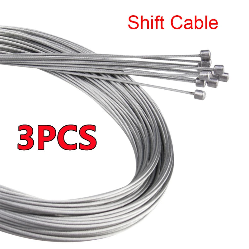10/5/3/1PC 2M MTB Bicycle Brake Line Bicycle Speed Line Fixed Gear Shifter Gear Brake Cable Set Core Inner Wire MTB Road Bike
