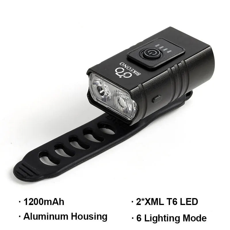 Bike Light USB Rechargeable MTB Front Lamp Headlight Flashlight Bicycle Lighting Flashlight LED Bike Accessories Taillights