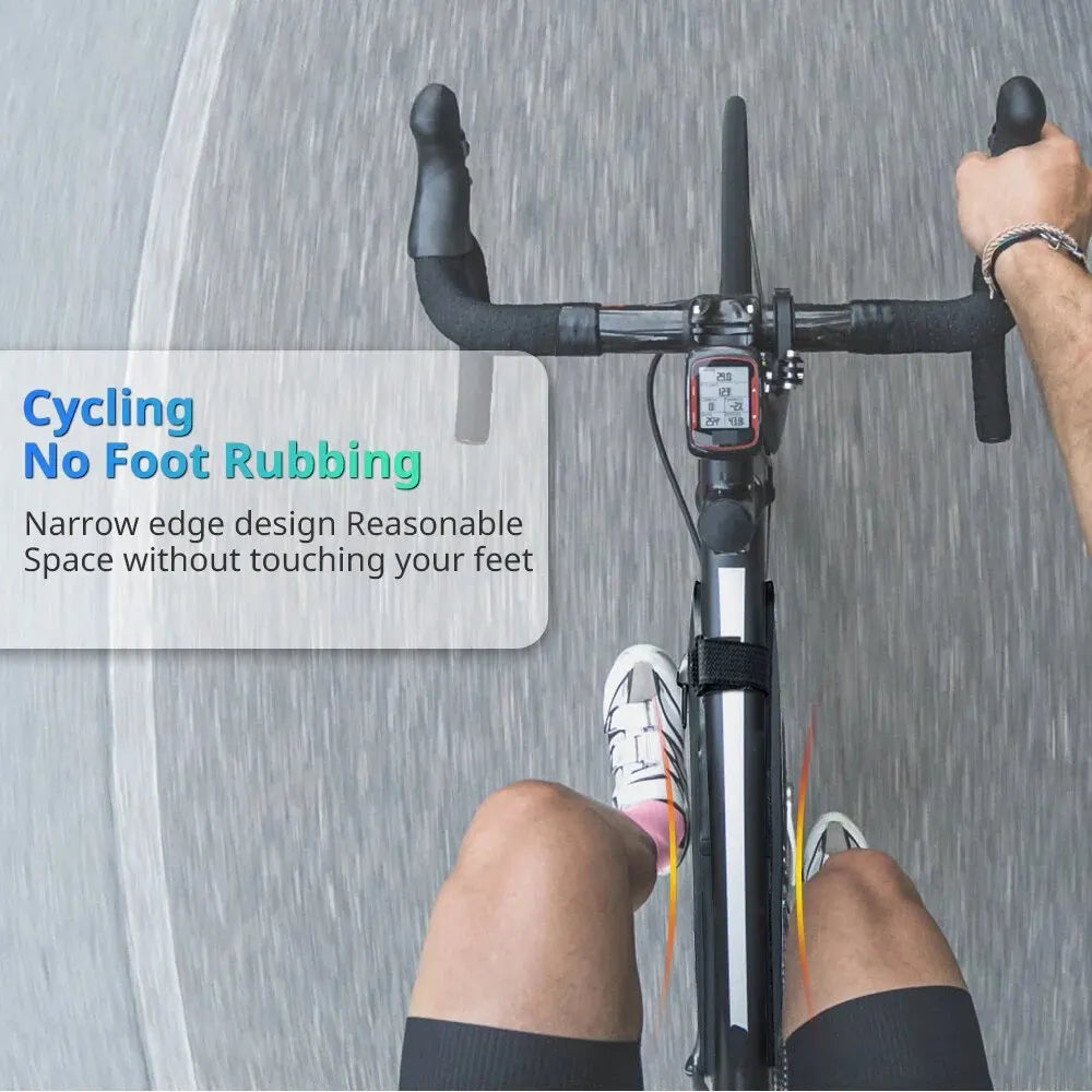 NEWBOLER Large Bicycle Triangle Bag Bike Frame Front Tube Bag Waterproof Cycling Bag Pannier Ebike Tool Bag Accessories