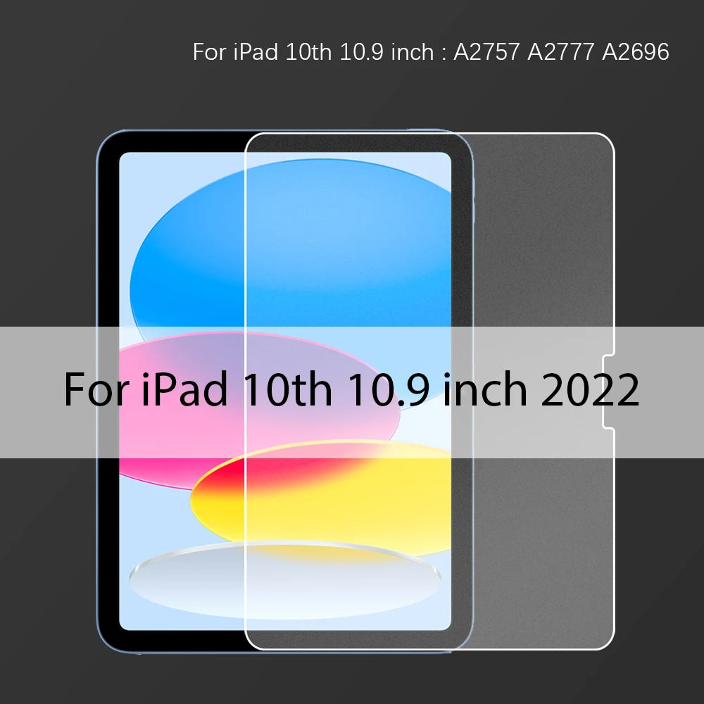 Matte Tempered Glass Screen Protector For Ipad Air 11 5 4 M2 Mini 6 Pro 13 M4 12.9 10 9 10th 9th Generation 10.2 2024 Paper Film
