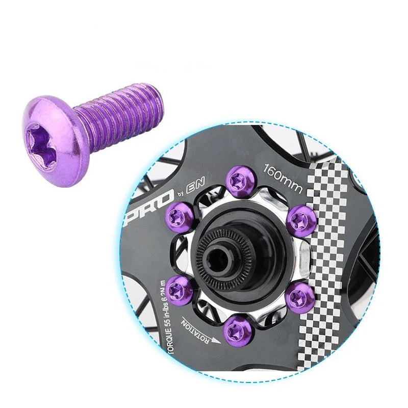 Bike Disc Brake Rotor Fixing Screw 12PCS T25 Bicycle screws Steel Alloy for MTB Road Bike 6-Bolt Plate Bicycle accessories