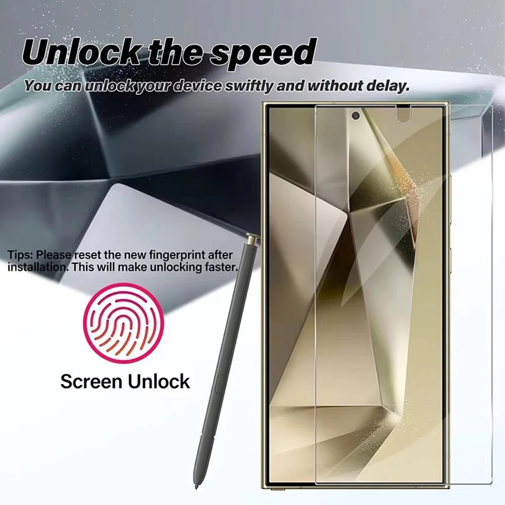 S25 Ultra HD Protective Glass For Samsung Galaxy S25 S24 Ultra Screen Protector A56 A36 A26 A55 A54 A53 A15 A16 A25 A35 A14 A24 A34 Tempered Glass S21 S22 S23 Plus Pelicula Cristal Templado S23 S24 FE Phone Front Film