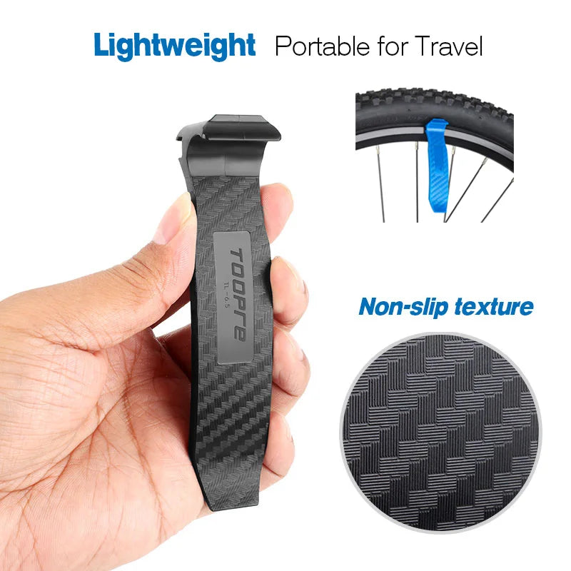 Bicycle Tyre Lever Road Bike Multifunction Tube Remover Tool Cycling 4-in-one Double-Head Repair Tire Lever with Deflation