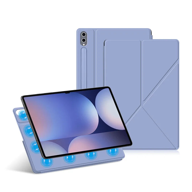 Samsung Galaxy Tab S10 S9 S8 S7 Plus FE 12.4 11 inch Magnetic Case for Tab S10 S9 S8 Ultra 14.6 inch Pencil Holder Cover