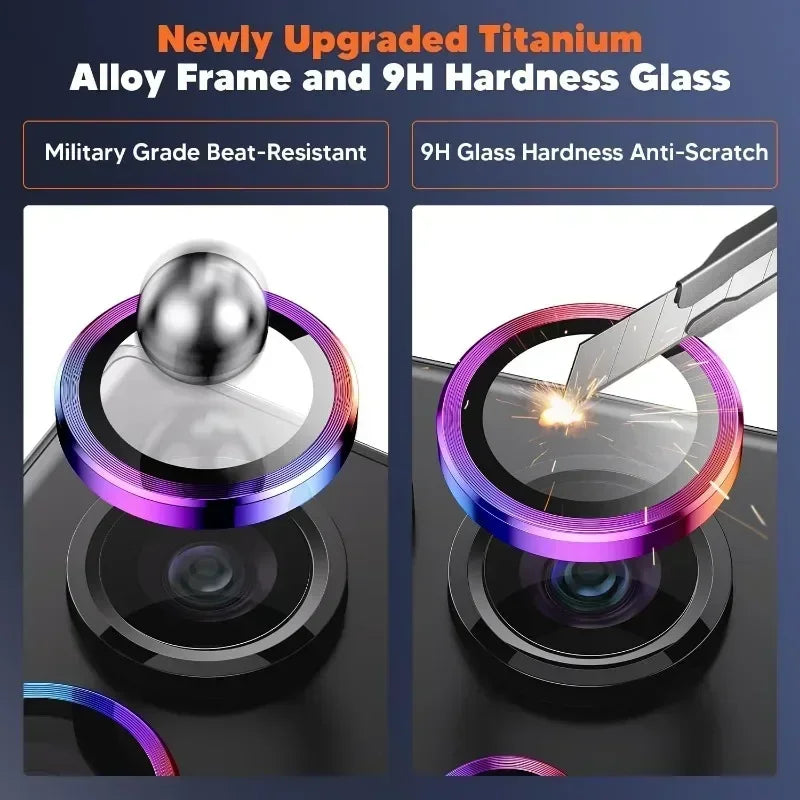2 Pcs Camera Lens Protector For Samsung S25 S24 Ultra Plus A56 A55 9H Tempered Glass Screen Protector Cover Film Metal Ring