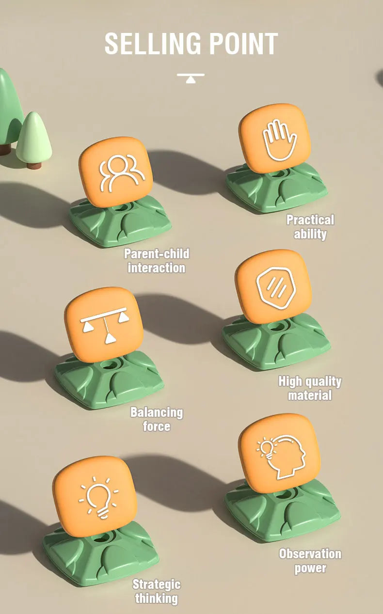 Fun Frog Balance Tree Children Math Toys Balancing Board Game Parent-child Interaction Tabletop Balance Game Toy Gift for Kids