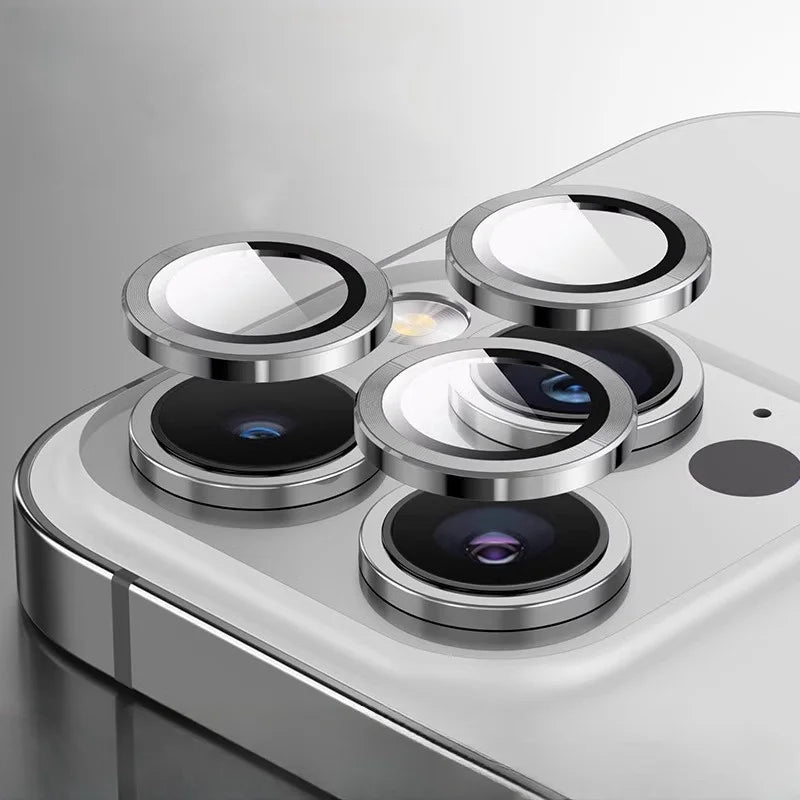 3PCS Metal Ring Lens Glass For iPhone 16 Pro Max 15pro Back Lens Protector Cap For iPhone 16pro Max Cover
