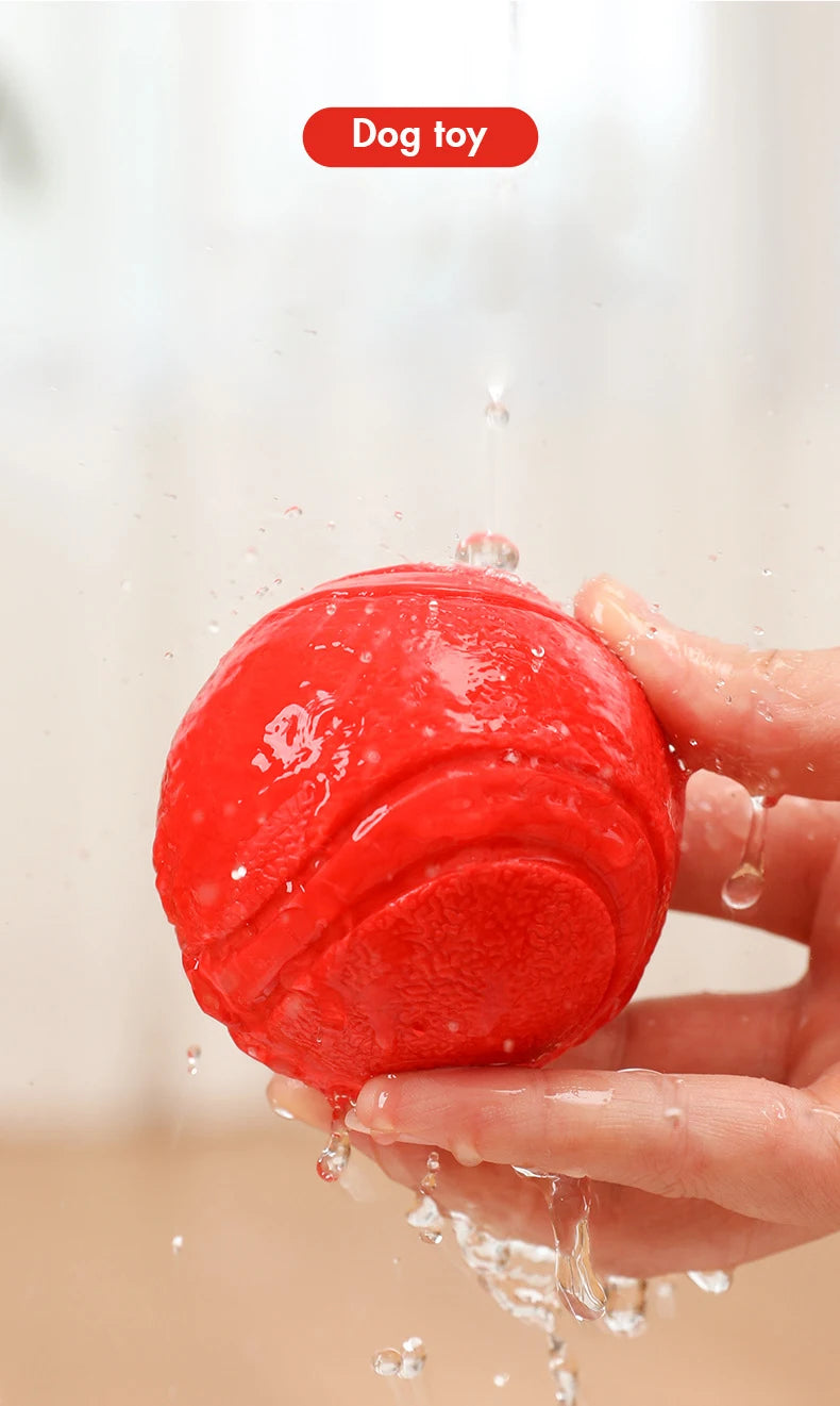 S-XL Sizes Solid Rubber Balls Bouncy Ball Bite Resistant Indestructible Dog Training Interactive Ball Pet Toy Molar Ball
