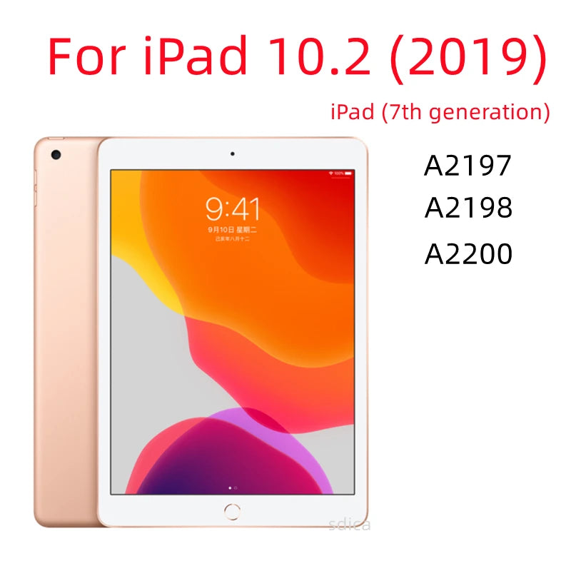 For iPad 10.2 9th 8th 7th Pro 9.7 10.5 10.9 11 Air Mini 6 5 4 3 2 1 7.9 2021 2020 2019 2018 2017 Tempered Glass Screen Protector