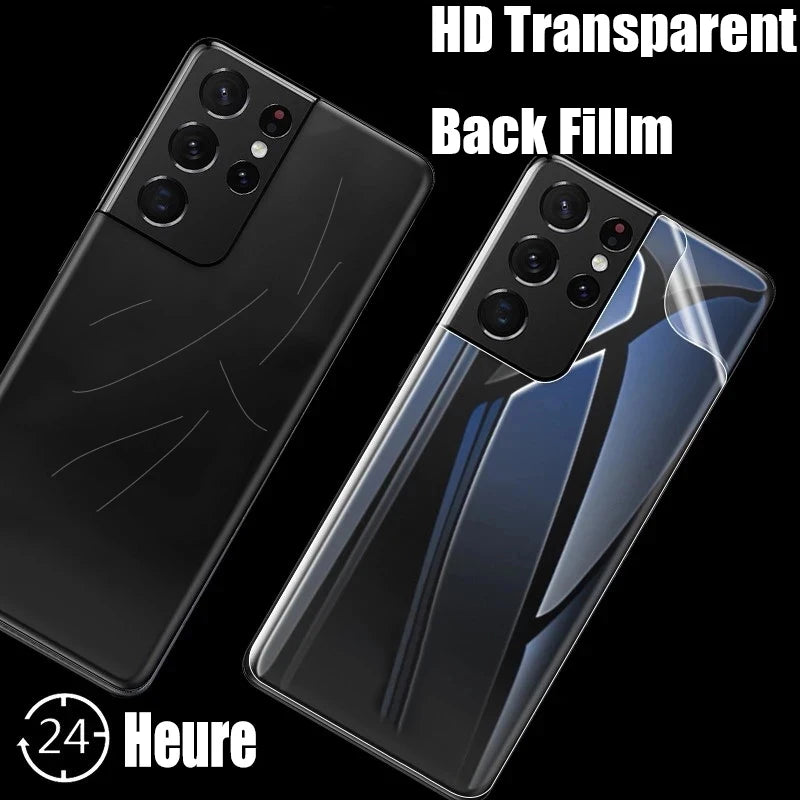 4PCS Back Hydrogel Film For Samsung Galaxy S21 S22 S23 S24 Ultra Screen Perotector Full Cover For Samsung S20 FE S23 S24 Plus