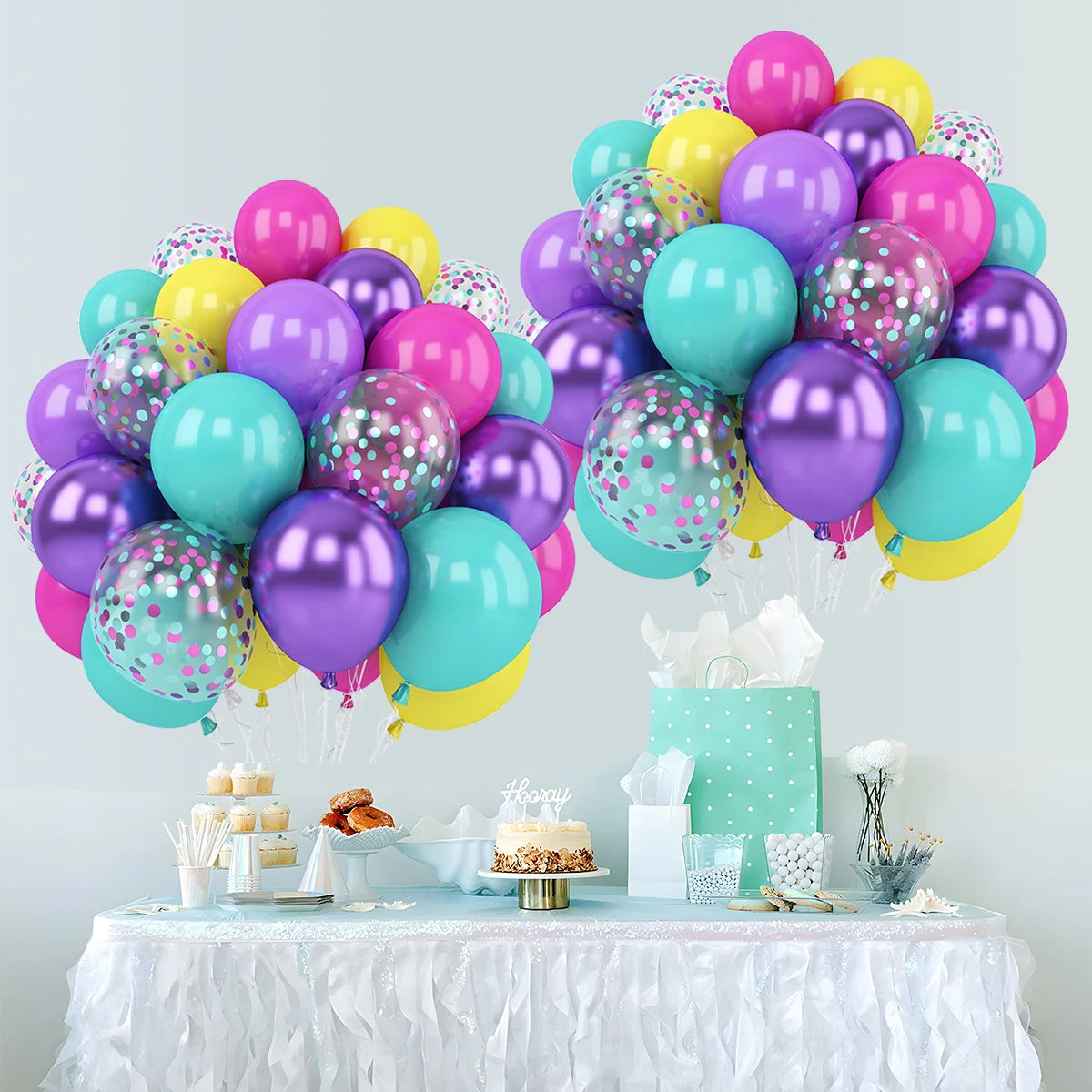 31/36/37/51/101Pcs Metallic Balloons Pearl Latex Balloon Gold Confetti Balloons for Birthday Weddings Baby Shower Party Decor