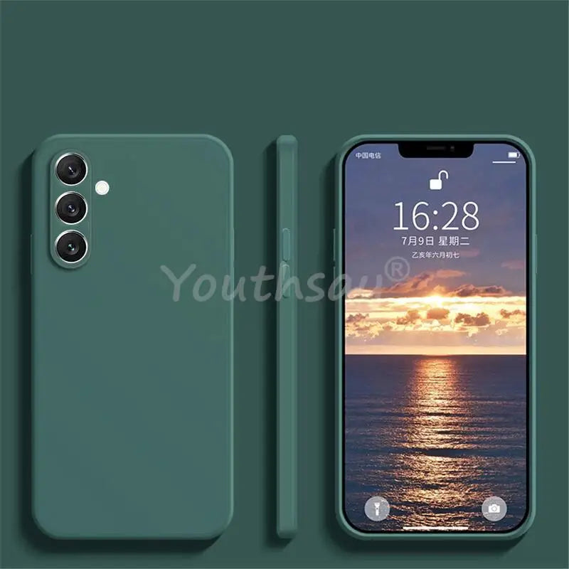 For Samsung Galaxy S24 FE Case Silicone Plain Protect Cover Samsung S24 FE S23 FE S21 S22 Plus Ultra Cover Rubber S23 FE Case