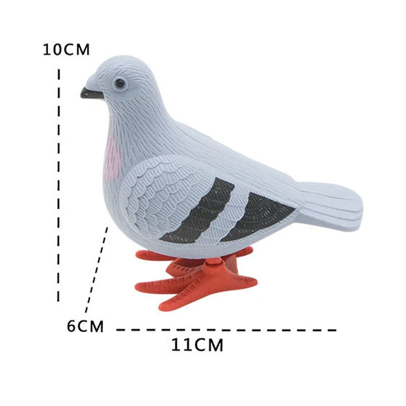 Kids Clockwork Toy Jumping Pigeon Simulation Animal Cute Winding Will Jump Baby Toys 2-4 Years Old Gift