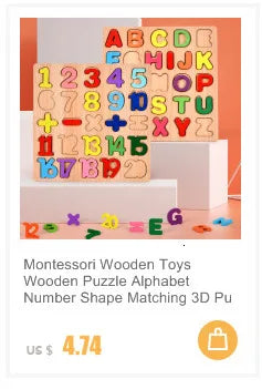 30 Pieces Wooden 3d Puzzles Cartoon Animal Jigsaw Puzzle Board Game Preschool Montessori Educational Toys For Children