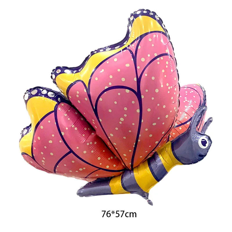 Large Butterfly Aluminum Foil Balloons Butterfly Helium Air Globos Birthday Party Decorations Baby Shower Kids Toy Photo Props